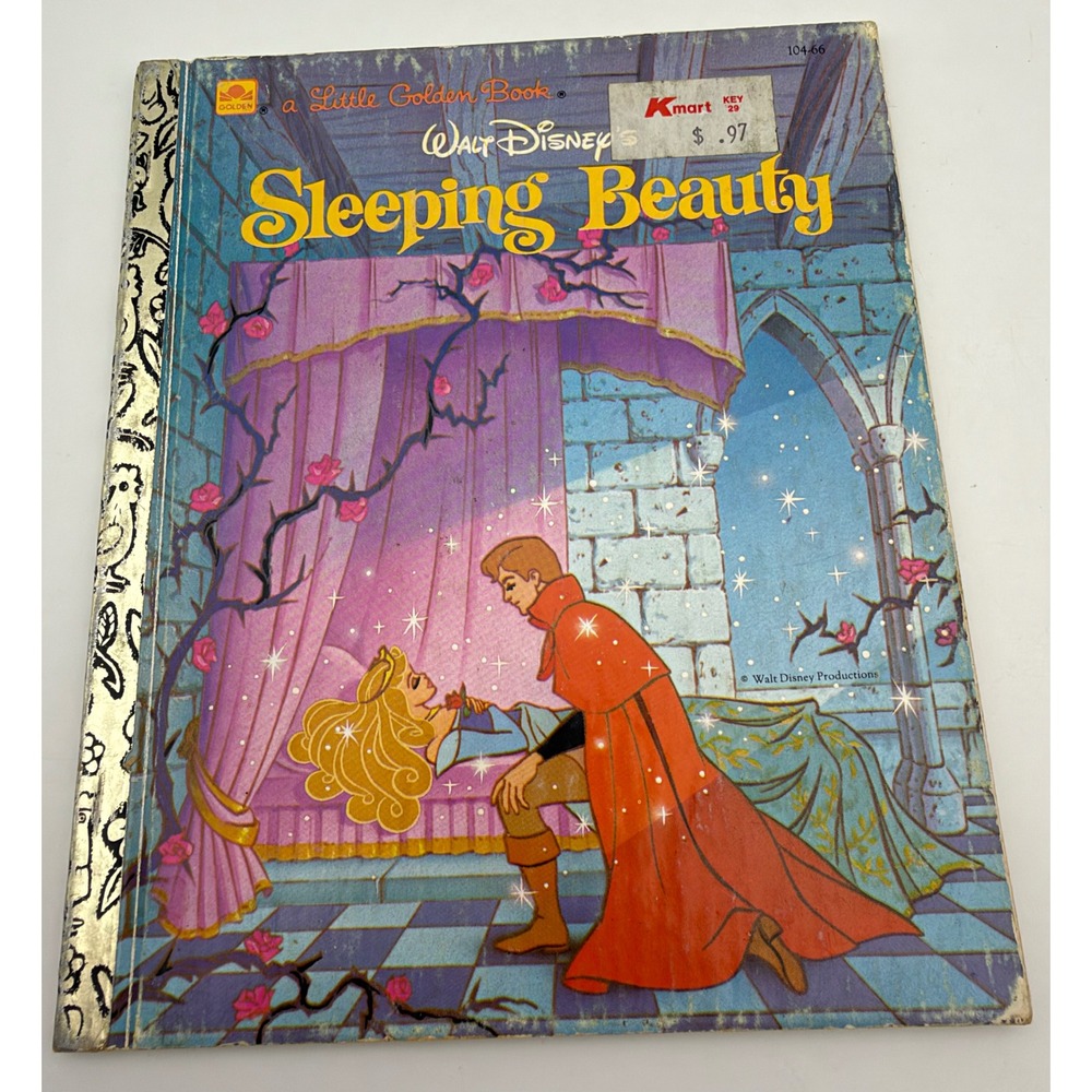 Vintage 1986 Walt Disney Sleeping Beauty Little Golden Book Hardcover K108